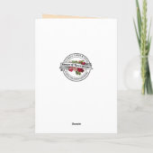 Invitation vintage traditionnelle catholique commu (Dos)