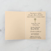 Invitation vintage traditionnelle catholique commu (Intérieur)