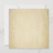 Invitation Vintage traditionnelle Turquie Thankesgiving (Dos)