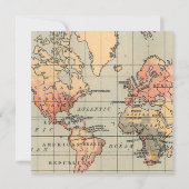 Invitation Vintage, Travel Themed Wedding Invite (Dos)