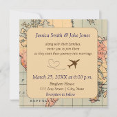 Invitation Vintage, Travel Themed Wedding Invite (Devant)
