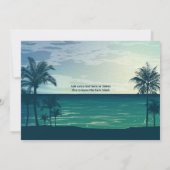 Invitation Vintage Tropical Beach Party (Dos)