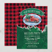 Invitation Vintage Truck Russe Entreprise Fête (Devant / Derrière)