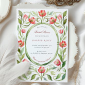 Invitation Vintage Tulips Bridal Shower