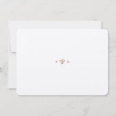 Invitation Vintage Tulips Wedding RSVP Card (Dos)