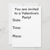 Invitation Vintage Valentine Premier Kiss Day (Dos)