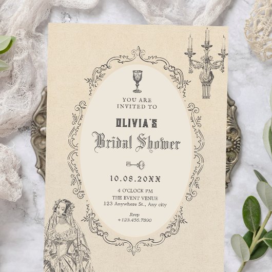 Invitation Vintage victorian bridal shower