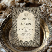 Invitation Vintage Victorian Fairytale Scroll Wedding