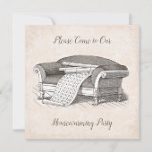 Invitation Vintage Victorian House (Devant)