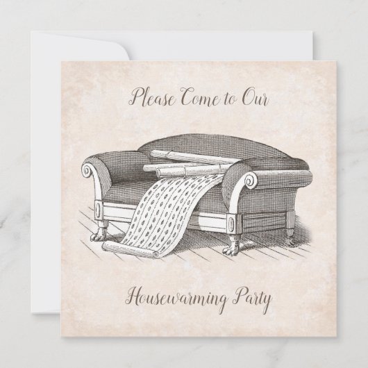 Invitation Vintage Victorian House (Devant)
