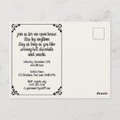 Invitation vintage victorienne pour une soirée de  (Dos)