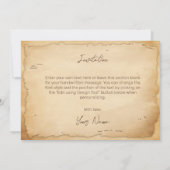 Invitation Vintage Vieux Mode Aide-soignant, Infirmière (Dos)