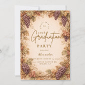 Invitation Vintage Vineyard Graduation Party (Devant)