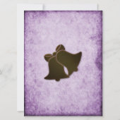 Invitation Vintage Violet Rustic Elegance Mariage (Dos)