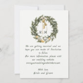 Invitation Vintage voiture Noël enregistrer la date Invitatio (Dos)