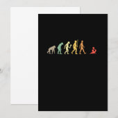 Invitation Vintage Water Polo Evolution Joueur Idée cadeau (Devant / Derrière)