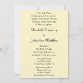 Invitation Vintage Wedding, City Dance de Renoir, (Dos)