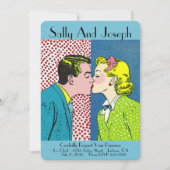Invitation Vintage Wedding Invitation, Retro, Pop art 50's (Devant)