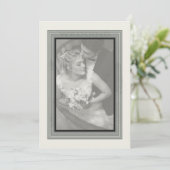 Invitation Vintage Wedding journal (Debout devant)