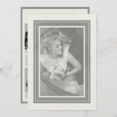 Invitation Vintage Wedding journal (Devant / Derrière)