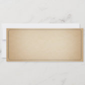 Invitation Vintage Wedding Ticket II Punchout (Dos)