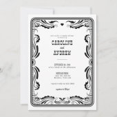 Invitation Vintage Western Cowboy Country Couples Douche (Devant)
