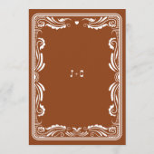 Invitation Vintage Western Cowboy Rustic Country Wedding (Dos)