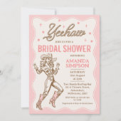 Invitation vintage Western Cowgirl Bridal Shower (Devant)