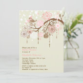 Invitation vintage Whimsical Winter Bridal Shower (Debout devant)