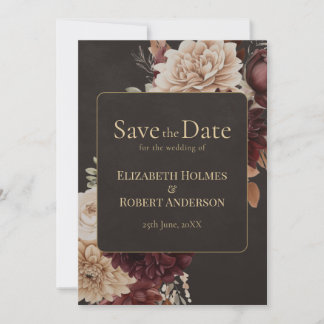 Invitation Vintage Witchy Floral Save the Date
