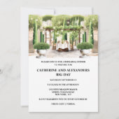 Invitation Vinyard fine repas d'été piazza topiaire peuplier (Devant)