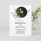 Invitation Vinyl Record, floral, Oldies Rustique, musique fém (Debout devant)