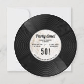 Invitation Vinyl Record Musique Milestone Anniversaire Photo (Devant)