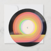 Invitation Vinyl Record Super Un Premier Anniversaire (Dos)