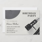 Invitation Vinyle musical pour anniversaire (Devant)