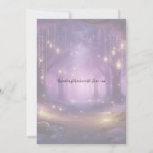 Invitation Violet at Midnight Enchanted Forest Wedding (Dos)