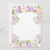 Invitation Violet Blush Boho Floral Quinceañera 15e anniversa (Dos)