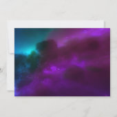 Invitation Violet Cosmique Heureusement Jamais Après La Récep (Dos)