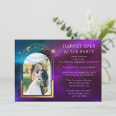 Invitation Violet Cosmique Heureusement Jamais Après La Récep (Debout devant)