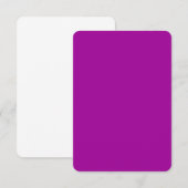 Invitation Violet de Barney (couleur solide) (Devant / Derrière)