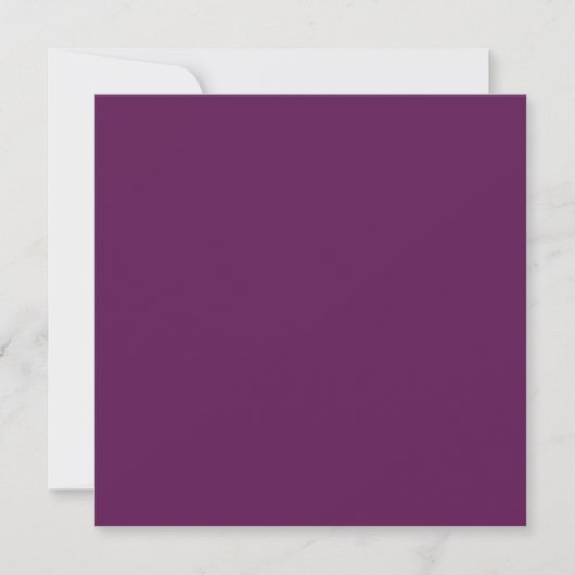 Invitation Violet de raisin (couleur solide) (Devant)