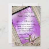 Invitation Violet d'or mariage de Fairytale (Dos)