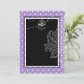 Invitation violet et noir (Debout devant)