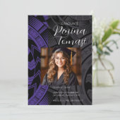 Invitation Violet et noir (Debout devant)