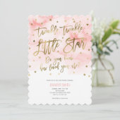 Invitation Violet, Étoiles à double pénétration, Aquarelle, F (Debout devant)