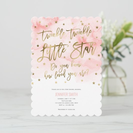 Invitation Violet, Étoiles à double pénétration, Aquarelle, F (Debout devant)