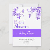 Invitation Violet floral (Devant)