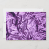 Invitation Violet | Gold Floral Mardi Gras Fête des mariées (Dos)