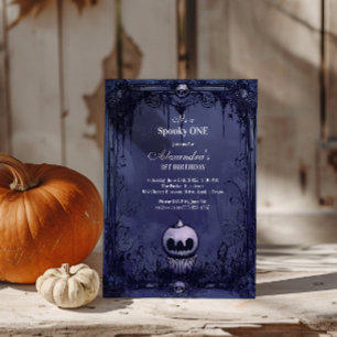Invitation Violet gothique Éffrayant UN Anniversaire