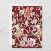 Invitation Violet | Imaginaire tropical Boho Floral Mariage (Dos)